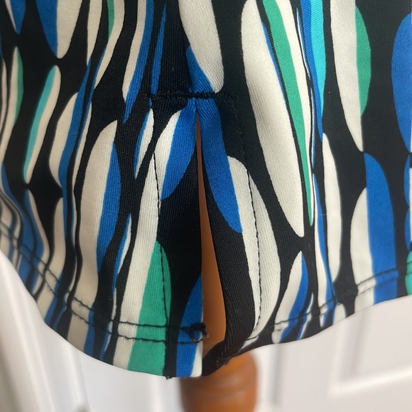 Tropical escape tankini swimsuit top abstract geometric ovals women’s size 10 - Picture 12 of 15